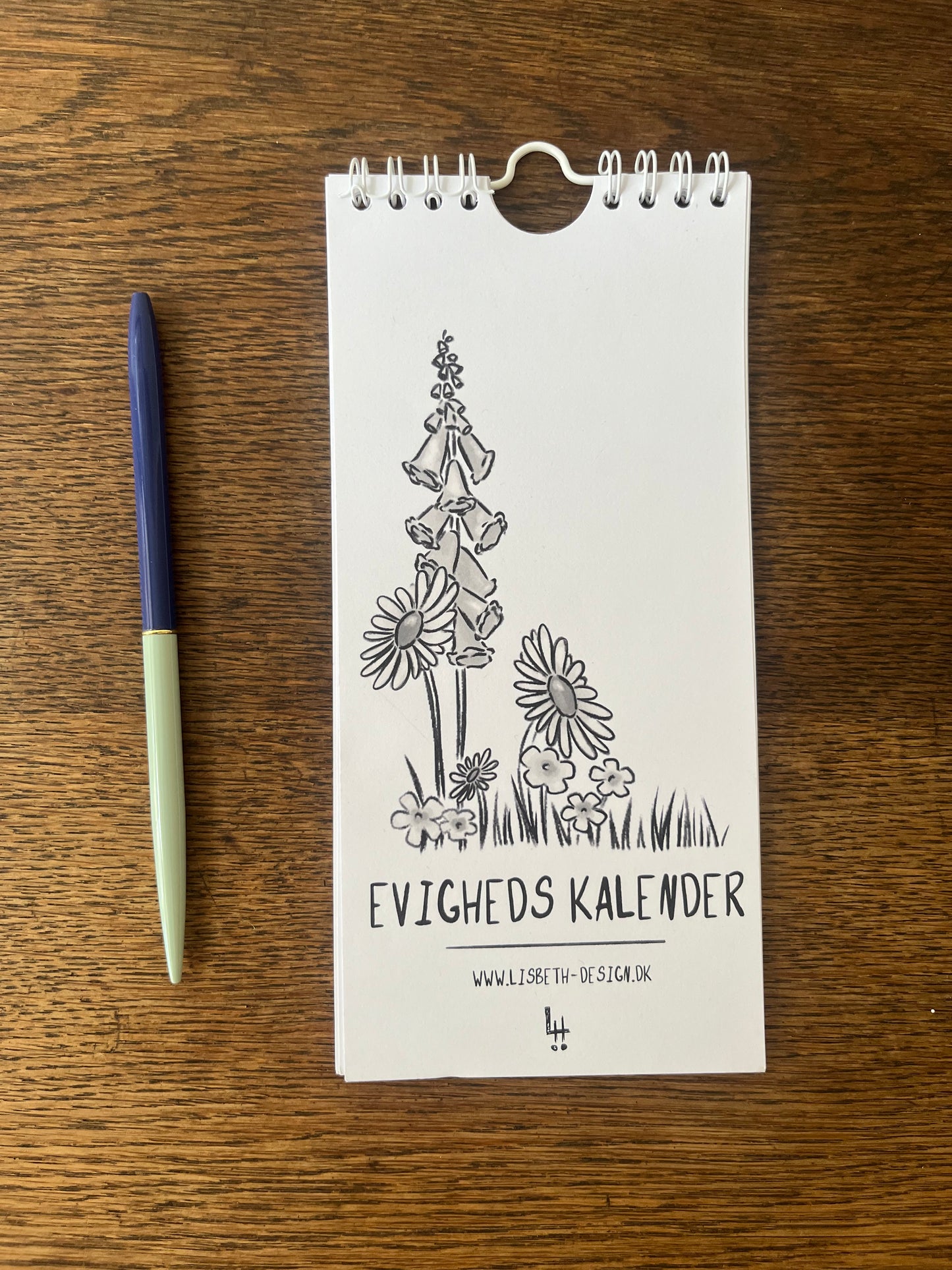 Sort hvid evighedskalender