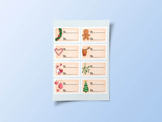 Til og fra klistermærker