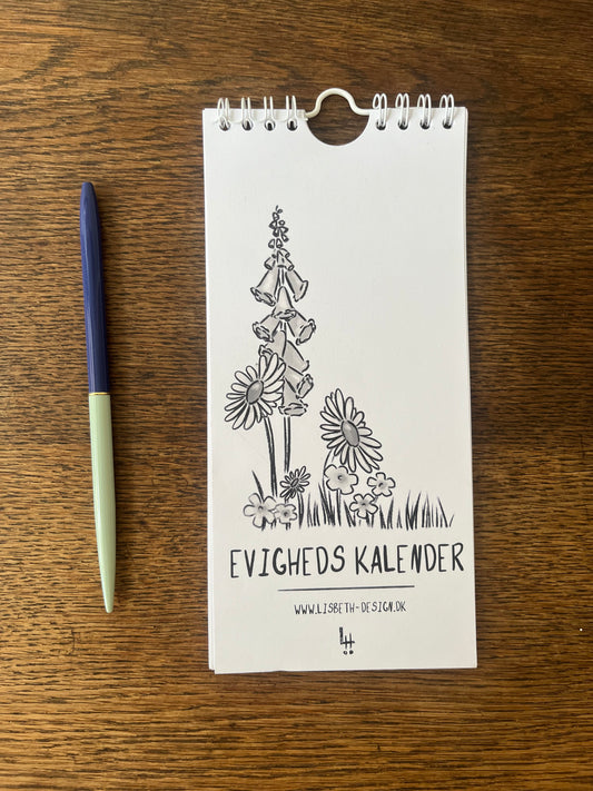 Sort hvid evighedskalender